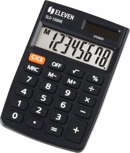 Kalkulator Eleven Eleven Kalkulator SLD100NR, czarna, kieszonkowy, 8 miejsc 1