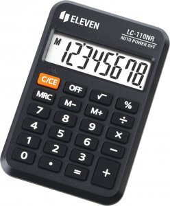 Kalkulator Eleven Eleven Kalkulator LC110NR, czarna, kieszonkowy, 8 miejsc 1