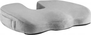 Powerton Ortopedyczna poduszka, plastikowa końcówka odporna na nacisk, ergonomiczna, szary, pianka z efektem pamięci, Powerton 1
