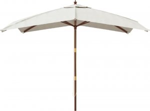 vidaXL vidaXL Parasol ogrodowy na drewnianym słupku, piaskowy, 300x300x273 cm 3