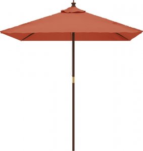 vidaXL vidaXL Parasol ogrodowy na drewnianym słupku, terakota, 198x198x231 cm 3