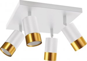 Lampa sufitowa STRUHM Oprawa ścienno-sufitowa PUZON SPT GU10 4D WHITE/GOLD 1