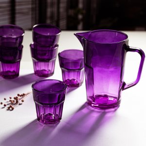 Trend Glass Szklanki do wody i napojów Gigi ombre fioletowe 280 ml 4