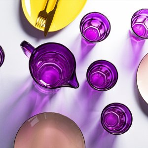 Trend Glass Szklanki do wody i napojów Gigi ombre fioletowe 280 ml 5