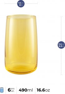 Trend Glass Szklanki do wody i napojów Penelope Vibrant Joy 520 ml 3