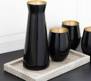 Trend Glass Szklanki do napojów czarno-złote Phoebe Great Gatsby 624 ml 4