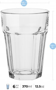 Trend Glass Szklanki do wody i napojów Alva 425 ml 3