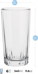 Trend Glass Szklanki do wody i napojów Gina 380 ml 3