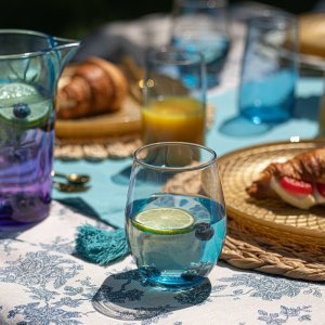 Trend Glass Szklanki do wody i napojów Phoebe ombre niebieskie 624 ml 7