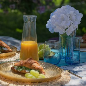 Trend Glass Szklanki do wody i napojów Phoebe ombre niebieskie 624 ml 8