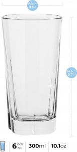 Trend Glass Szklanki do wody i napojów Elin 360 ml 3