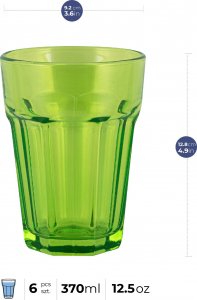 Trend Glass Szklanki do wody i napojów Gigi Colorful Boom 425 ml 3
