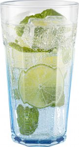 Trend Glass Bardzo duże szklanki XXL do napojów Gigi ombre różowe niebieskie 700 ml 2