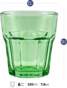 Trend Glass Szklanki do wody i napojów Gigi Rainbow Blast 280 ml 3