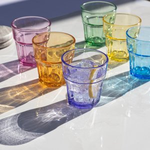 Trend Glass Szklanki do wody i napojów Gigi Rainbow Blast 280 ml 6