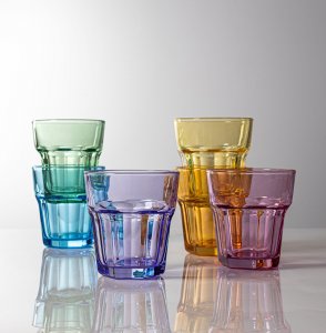 Trend Glass Szklanki do wody i napojów Gigi Rainbow Blast 280 ml 8