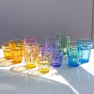 Trend Glass Szklanki do wody i napojów Gigi Rainbow Blast 280 ml 10