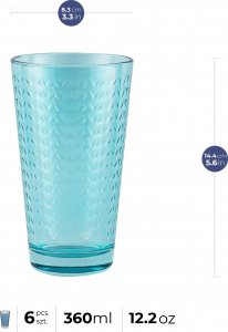 Trend Glass Szklanki do wody i napojów Tressa Summer Vibes 400 ml 3
