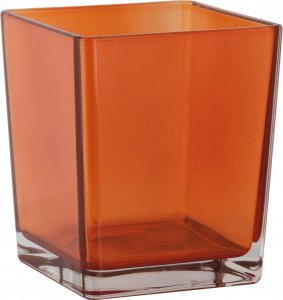 Trend Glass Pojemnik dekoracyjny pomarańczowy na kwiaty i kompozycje Violet Color Accent 2