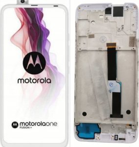 GregooLCD Wyświetlacz Motorola One Fusion Plus ramka biała 1