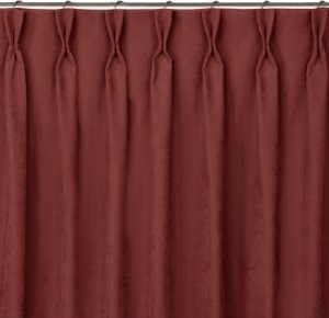 Homede Homede Zasłona MILANA szenilowa na flexach 220x245 koralowa wzór 2 1