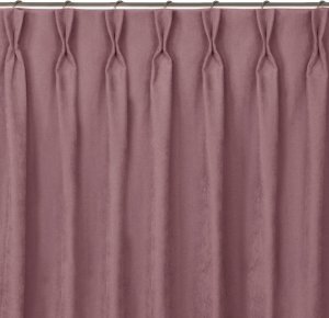 Homede Homede Zasłona MILANA szenilowa na flexach 220x270 różowa wzór 1 1