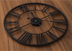 Deco4Home Zegar ścienny metalowy 47cm czarny Deco4Home 6
