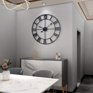 Deco4Home Zegar ścienny metalowy 47cm czarny Deco4Home 9
