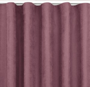 Homede Homede Zasłona MILANA szenilowa na taśmie wave 220x225 liliowa 1