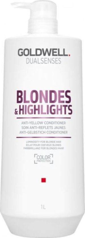 Goldwell DUALSENSES Blondes & Highlights Anty Yellow Odżywka neutralizująca do włosów blond 1000 ml 1