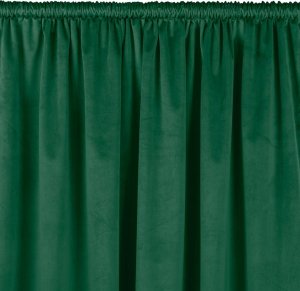 Homede Homede Zasłona VILA klasyczna velvetowa z tunelem 200x245 butelkowa zieleń wzór 1 1
