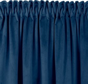 Homede Homede Zasłona VILA velvetowa na taśmie smok 200x175 indygo wzór 4 1