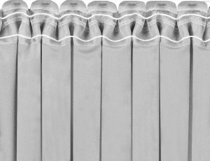 Homede Homede Zasłona VILA velvetowa na taśmie smok 135x300 szara wzór 1 7