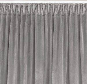 Homede Homede Zasłona VILA velvetowa na taśmie smok 530x225 szara wzór 1 6