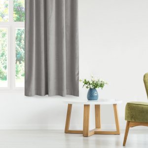 Homede Homede Zasłona VILA velvetowa z tunelem 200x175 szara wzór 2 3