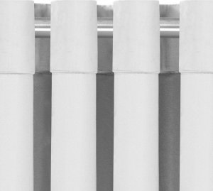 Homede Homede Zasłona VILA velvetowa na złotych przelotkach 200x270 szara 6