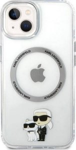 Karl Lagerfeld Etui Karl Lagerfeld KLHMP13MHNKCIT Apple iPhone 13 hardcase transparent Iconic Karl&Choupette Magsafe 3