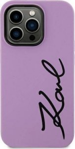 Karl Lagerfeld Etui Karl Lagerfeld KLHCN61SKSVGU Apple iPhone 11/XR purpurowy/purple hardcase Silicone Signature 1