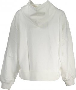 Calvin Klein BLUZA CALVIN KLEIN DAMSKA BEZ ZAMKA BIAŁA XS EU 2