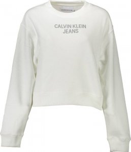 Calvin Klein CALVIN KLEIN BLUZA BEZ ZAMKA DAMSKA BIAŁA L 1