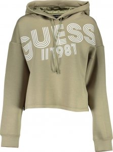 Guess BLUZA GUESS JEANS BEZ ZAMKA DAMSKA ZIELONA XS EU 1