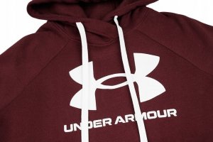 Under Armour Bluza damska Under Armour Rival Fleece Logo Hoodie bordowa 1356318 690 S 2