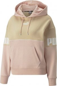 Puma Bluza damska Puma Power Colorblock Hoodie FL różowo-beżowa 849952 67 L 1