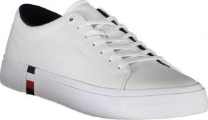Tommy Hilfiger BIAŁE MĘSKIE BUTY SPORTOWE TOMMY HILFIGER USA: 9, UK: 8.5 2