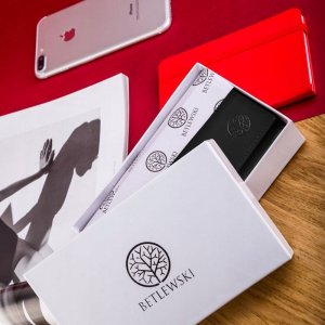 Betlewski BETLEWSKI Skórzany portfel damski BASIC 3