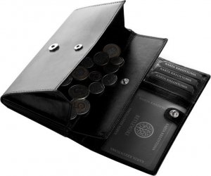 Betlewski BETLEWSKI Skórzany portfel damski BASIC 10