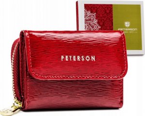 Peterson Mały portfel damski z lakierowanej skóry naturalnej  Peterson NoSize 1
