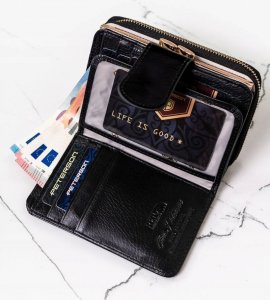 Peterson Skórzany portfel damski na zatrzask  Peterson NoSize 6