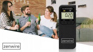 Alkomat Zenwire ALKOMAT Elektrochemiczny Profesjonalny 5x USTNIKI LCD Zenwire F4 3