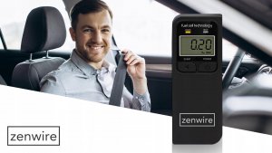 Alkomat Zenwire ALKOMAT Elektrochemiczny Profesjonalny 5x USTNIKI LCD Zenwire F4 5